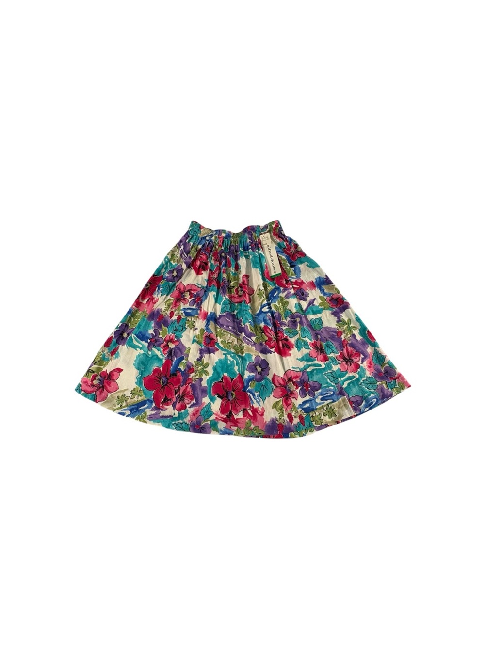Vintage Alfred Dunner Floral Pleated Midi Skirt Womens Size 10 NWT Cottagecore